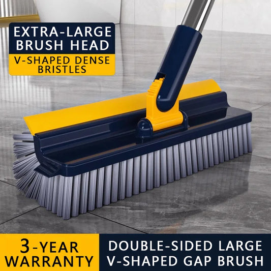 5in1 Floor Brush Bathroom Wall Ceramic Tile Cleaning Long Handled Toilet No Dead Corners Bathroom Floor Brush